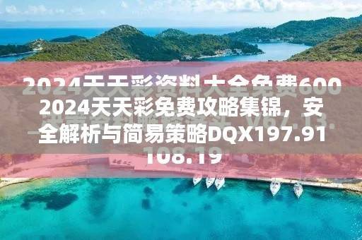 2024天天彩免费攻略集锦,安全解析与简易策略DQX197.91版