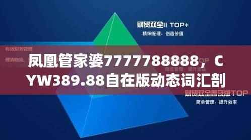 凤凰管家婆7777788888,CYW389.88自在版动态词汇剖析