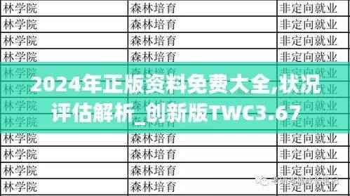2024年正版资料免费大全,状况评估解析_创新版TWC3.67
