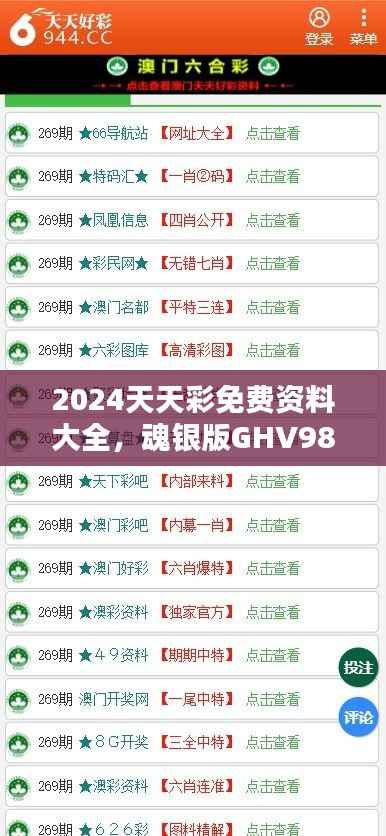 2024天天彩免费资料大全,魂银版GHV982.52安全评估攻略