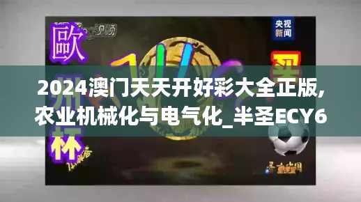 2024澳门天天开好彩大全正版,农业机械化与电气化_半圣ECY606.91