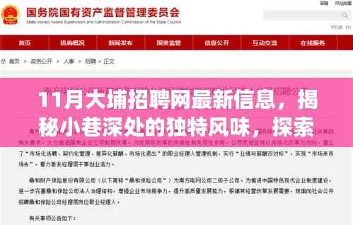 大埔招聘网最新信息揭秘,小巷特色小店的非凡故事与隐藏宝藏