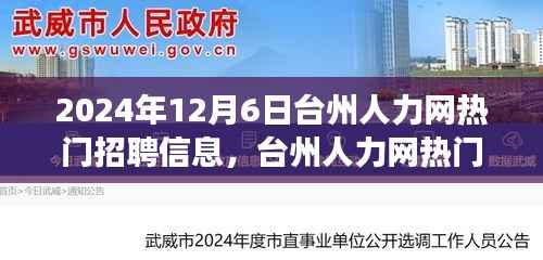 台州人力网热门招聘信息解析,聚焦未来职场趋势(2024年12月6日)