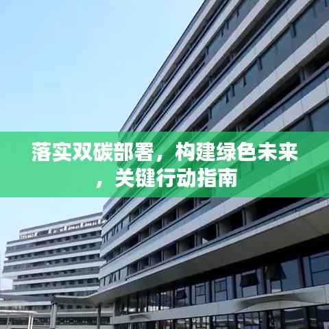 落实双碳部署,构建绿色未来,关键行动指南