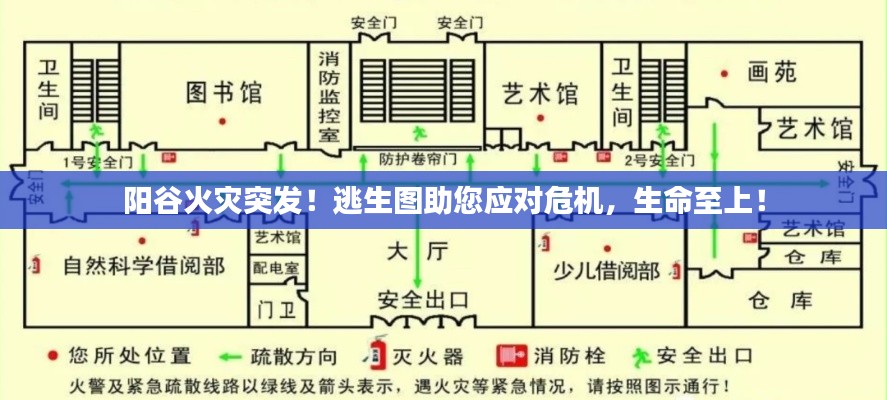 阳谷火灾突发!逃生图助您应对危机,生命至上!
