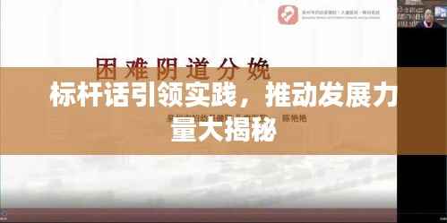 标杆话引领实践,推动发展力量大揭秘