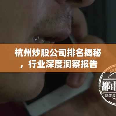 杭州炒股公司排名揭秘,行业深度洞察报告