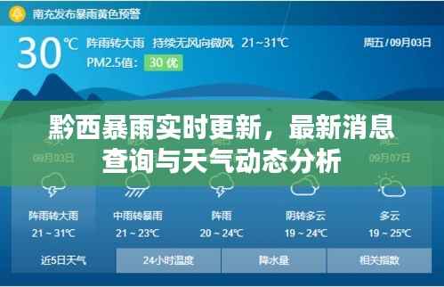 黔西暴雨实时更新,最新消息查询与天气动态分析